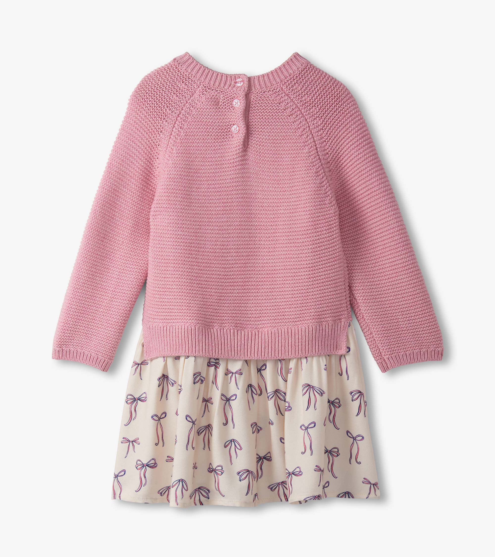 Baby & Toddler Girls Painted Bows Mixed Media Sweater Dress | Hatley US Baby & Toddler
