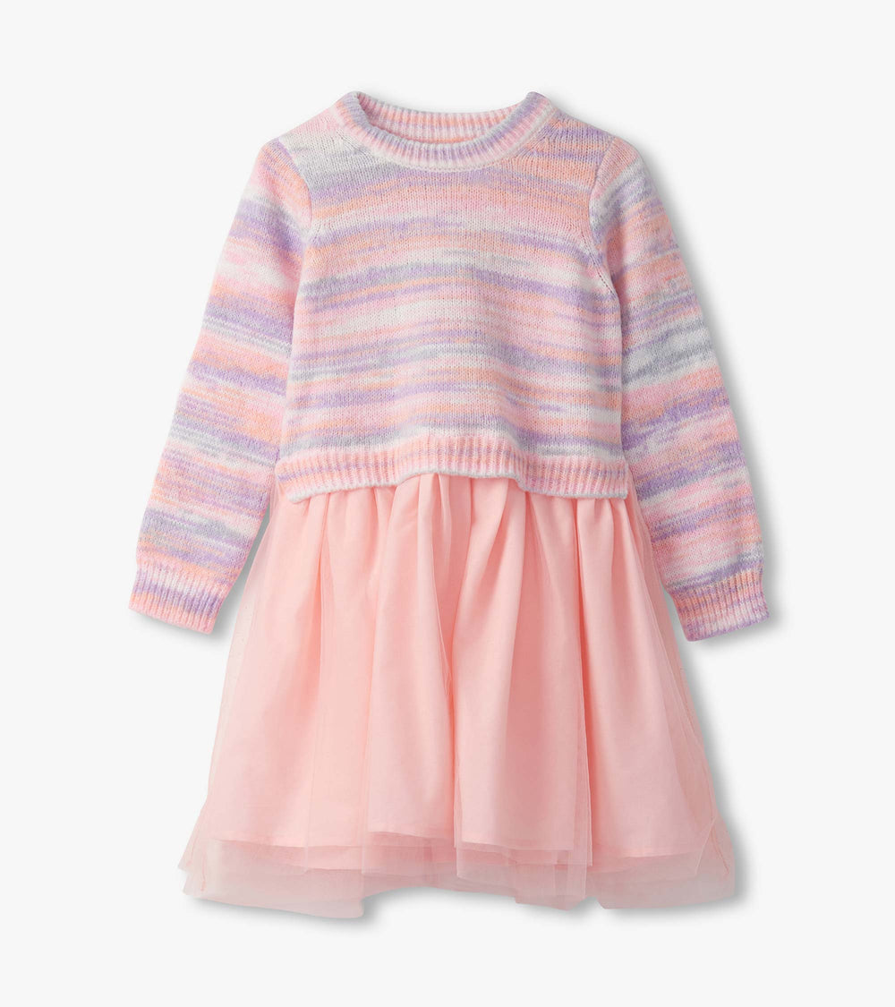 Girls Pastel Rainbow Fuzzy Mixed Skirt Dress | Hatley Discount Girls