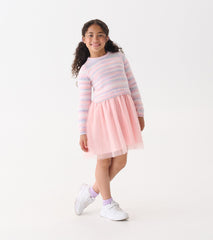 Girls Pastel Rainbow Fuzzy Mixed Skirt Dress | Hatley Discount Girls
