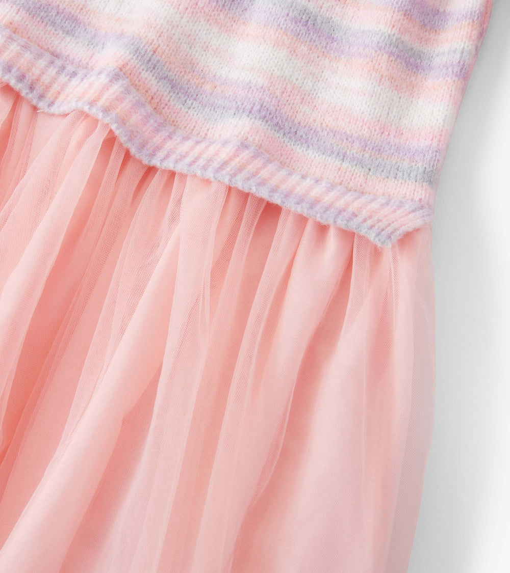 Girls Pastel Rainbow Fuzzy Mixed Skirt Dress | Hatley Discount Girls