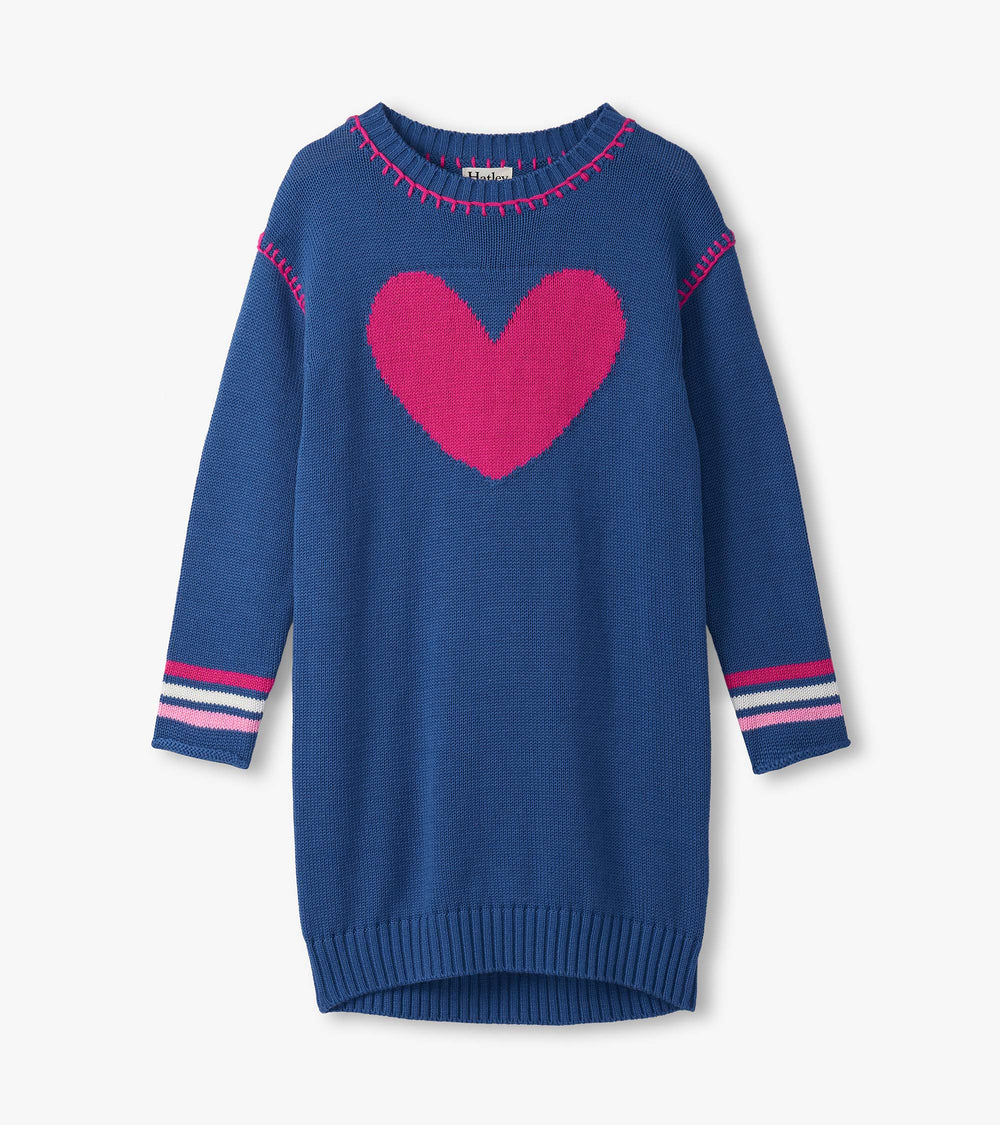 Girls Sapphire Drop Shoulder Sweater Dress | Hatley Discount Girls