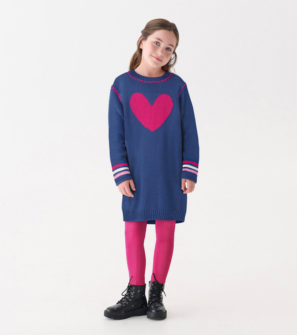 Girls Sapphire Drop Shoulder Sweater Dress | Hatley Discount Girls