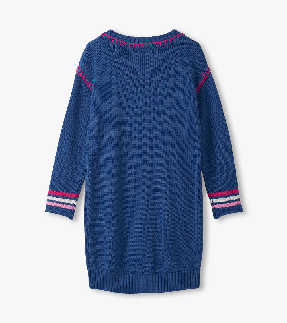 Girls Sapphire Drop Shoulder Sweater Dress | Hatley Discount Girls