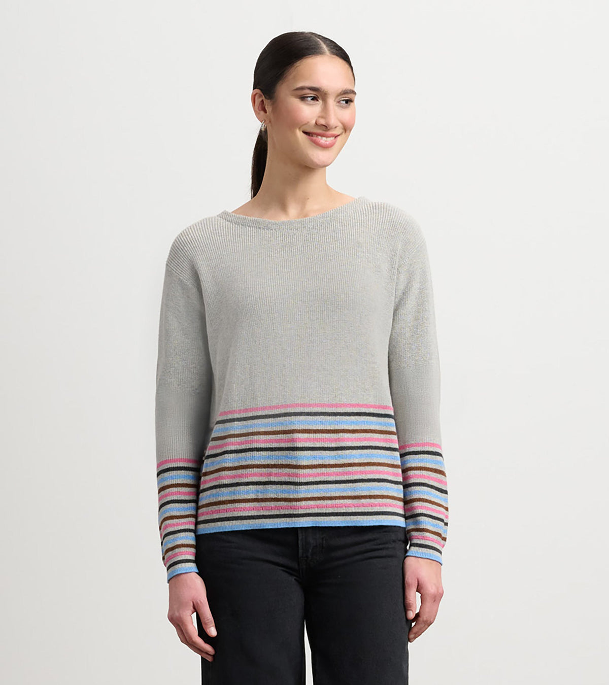 Devon Sweater - Autumn Stripes | Hatley For Women