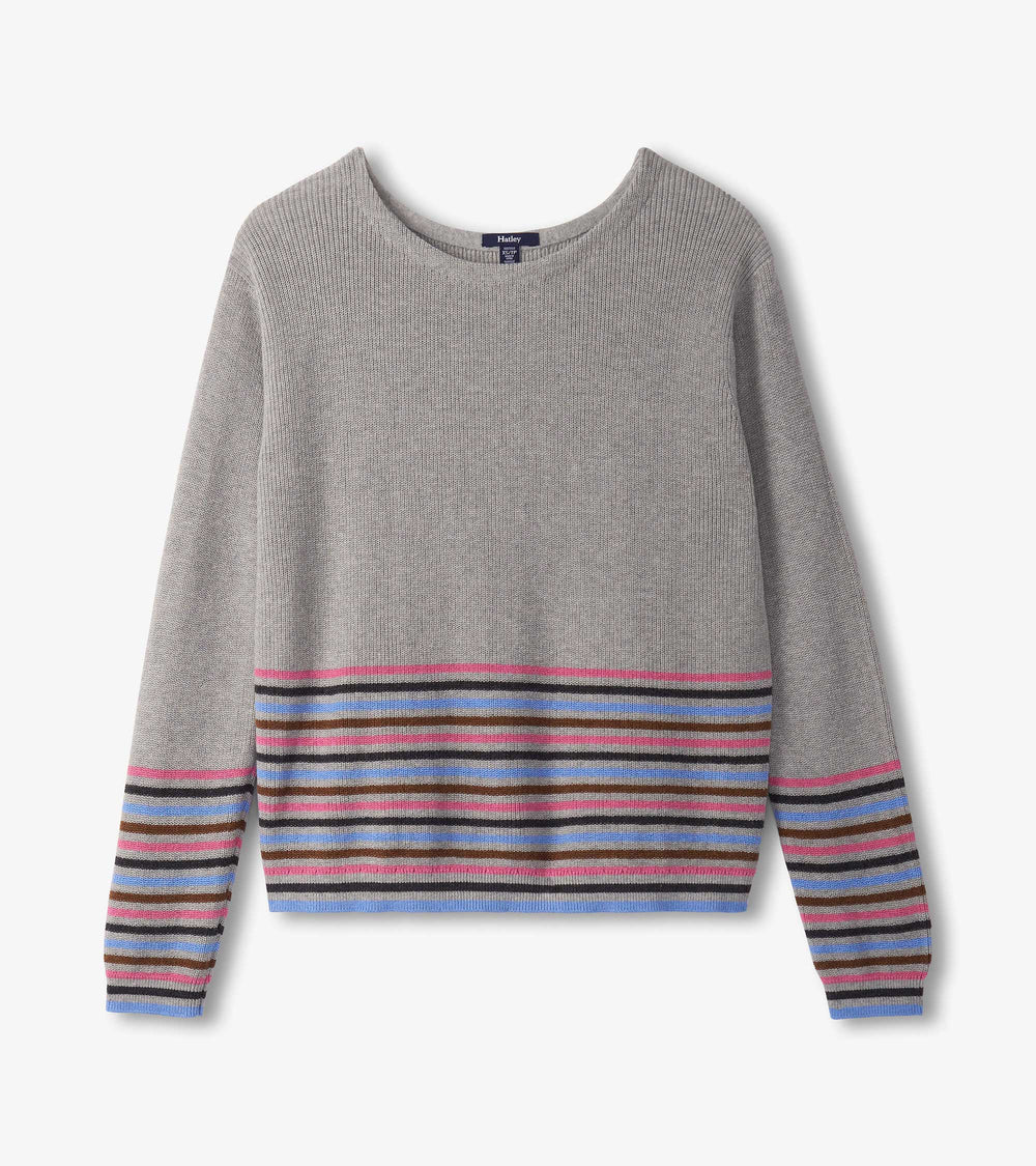 Devon Sweater - Autumn Stripes | Hatley For Women