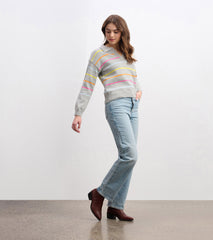 Johnny Collar Sweater - Sorbet Stripes | Hatley Sale Women
