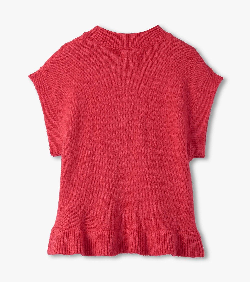 Girls Red Everywhere Sweater Vest | Hatley Onsale Girls