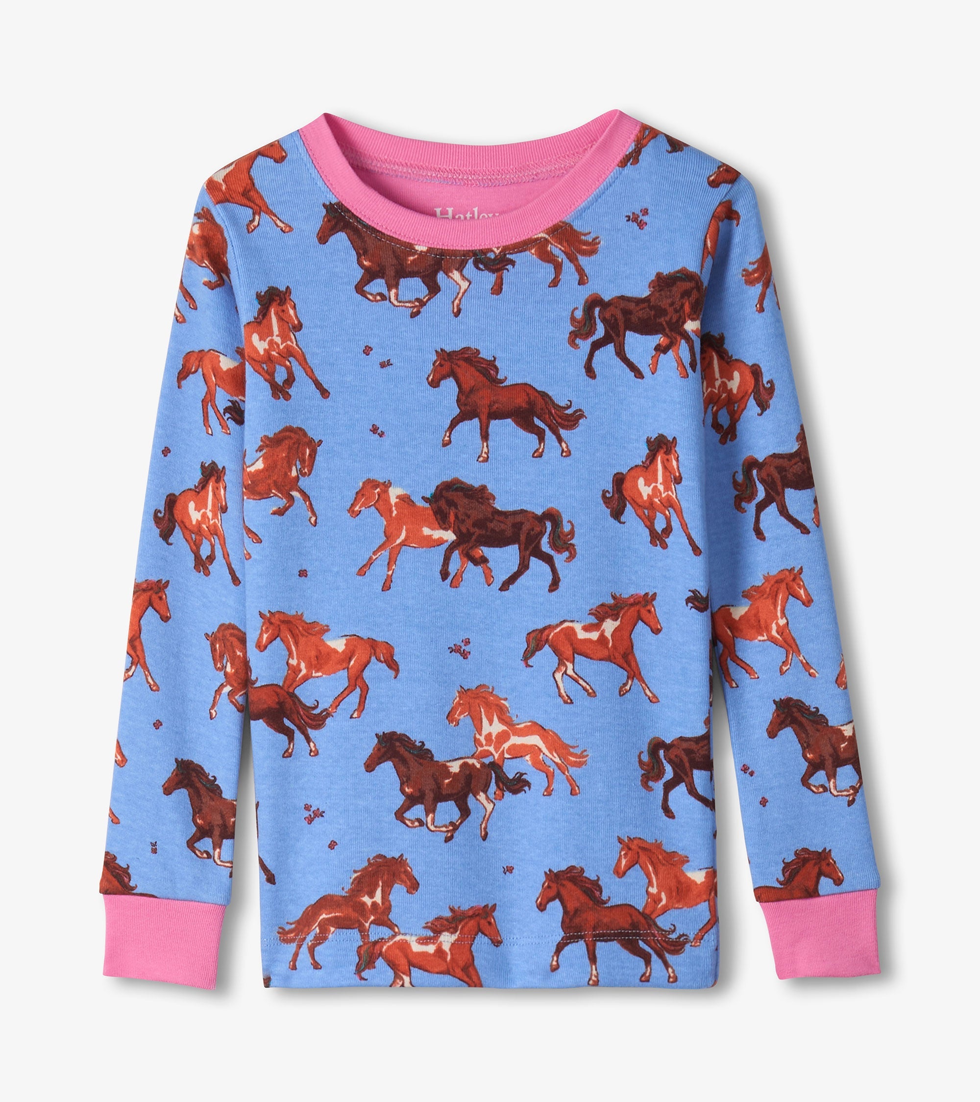 Girls Tinsel Horses Cotton Pajama Set | Hatley Sale Girls