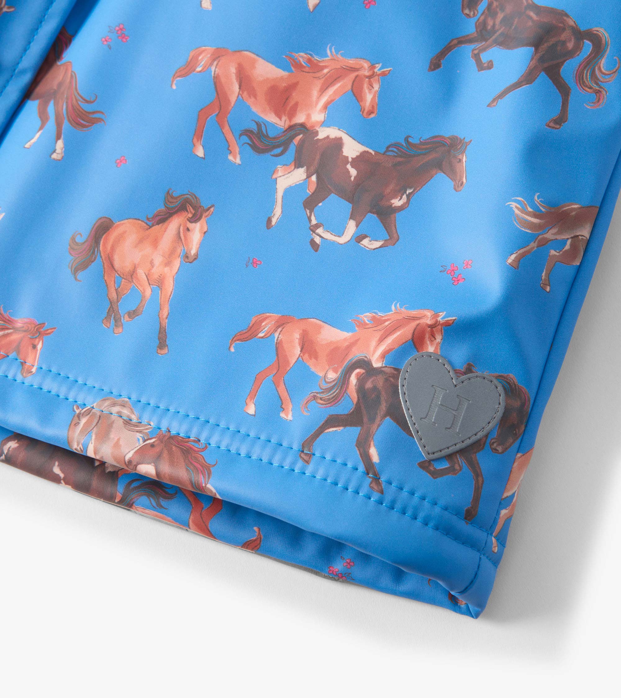 Girls Tinsel Horses Sherpa Lined Button-Up Rain Jacket | Hatley US Girls