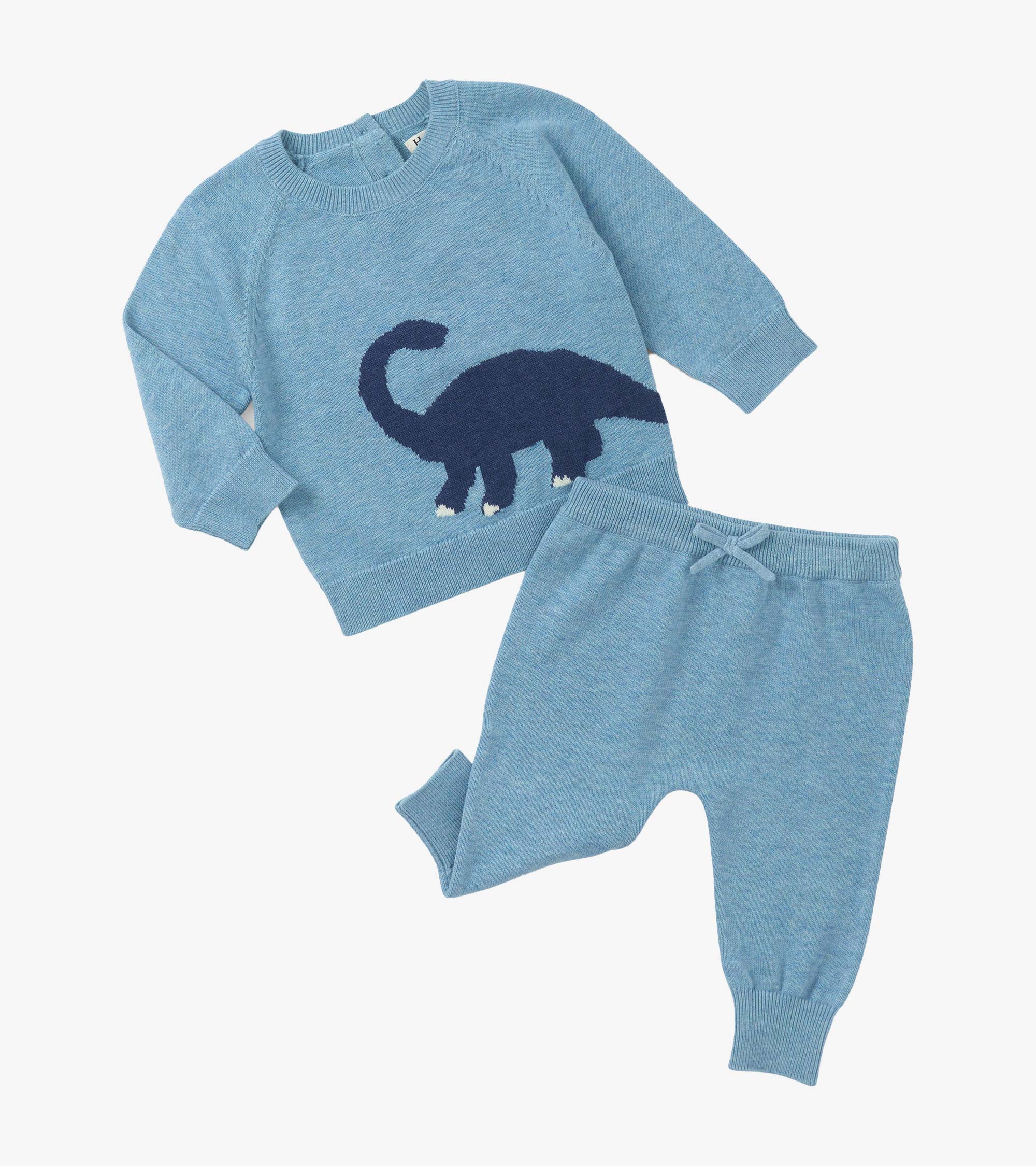 Baby Boys Dinosaur Pull On Sweater Set | Hatley Discount Baby & Toddler