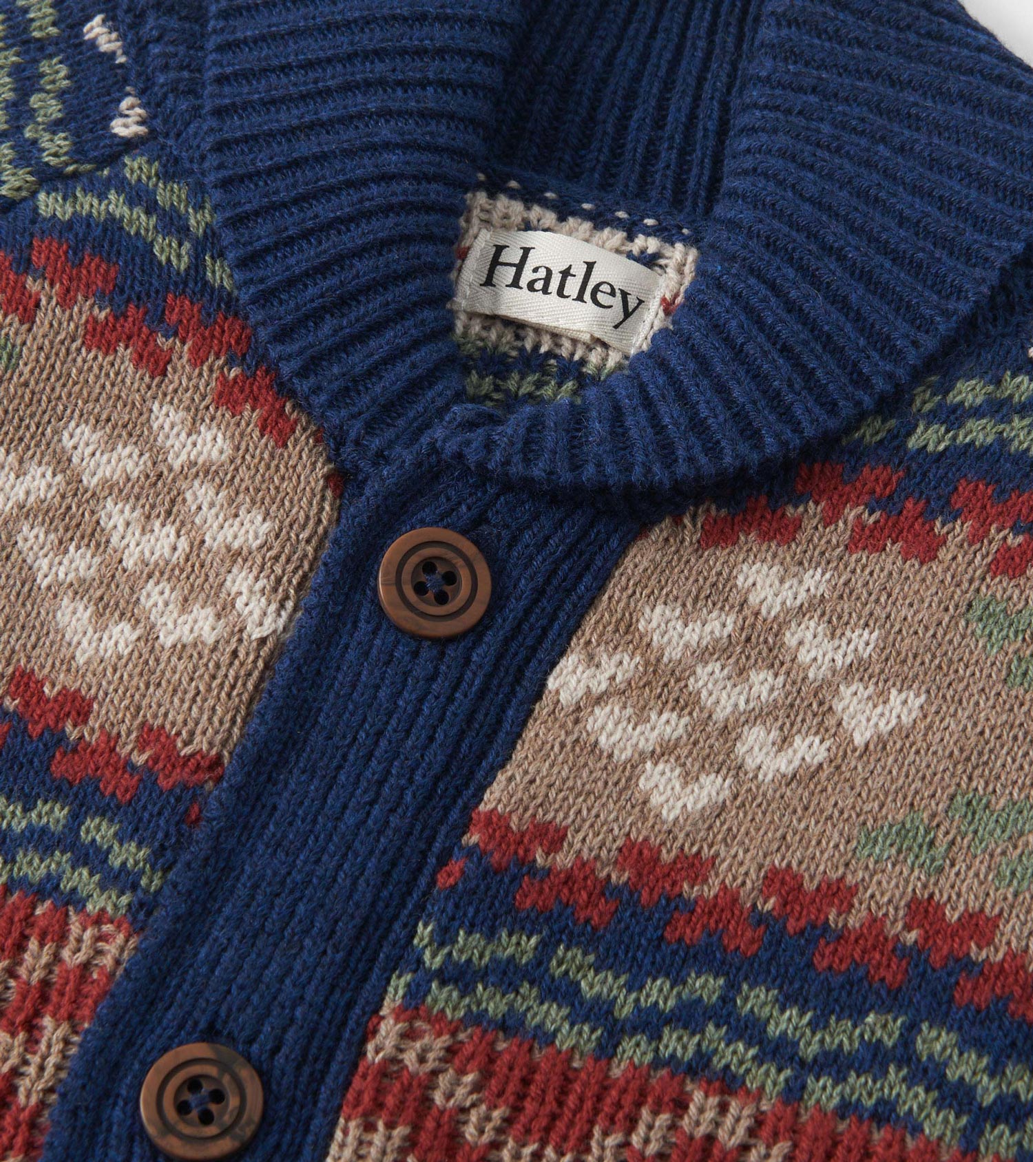 Boys Vintage Fair Isle Shawl Collar Cardigan | Hatley Discount Boys