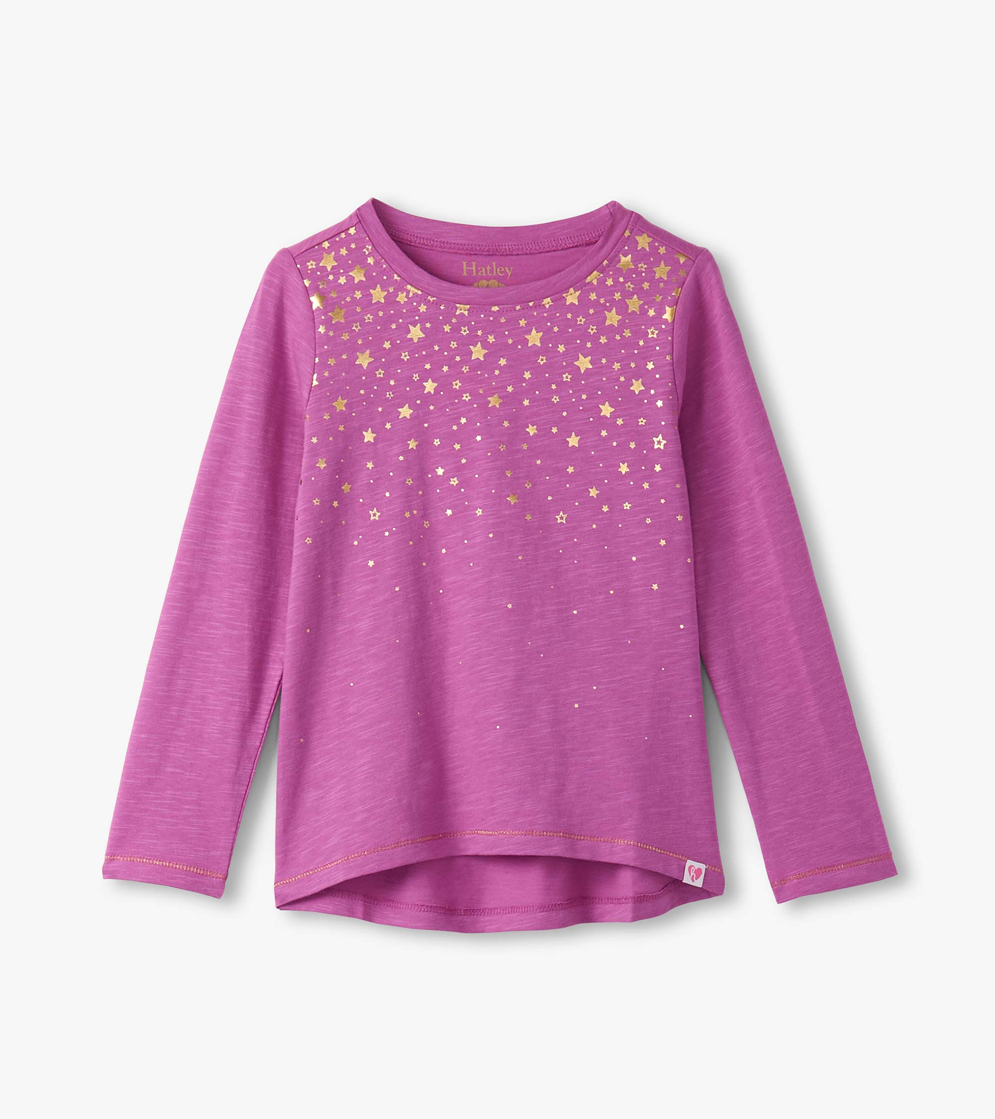 Girls Falling Stars Long Sleeve Graphic Tee | Hatley Discount Girls