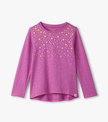 Girls Falling Stars Long Sleeve Graphic Tee | Hatley Discount Girls