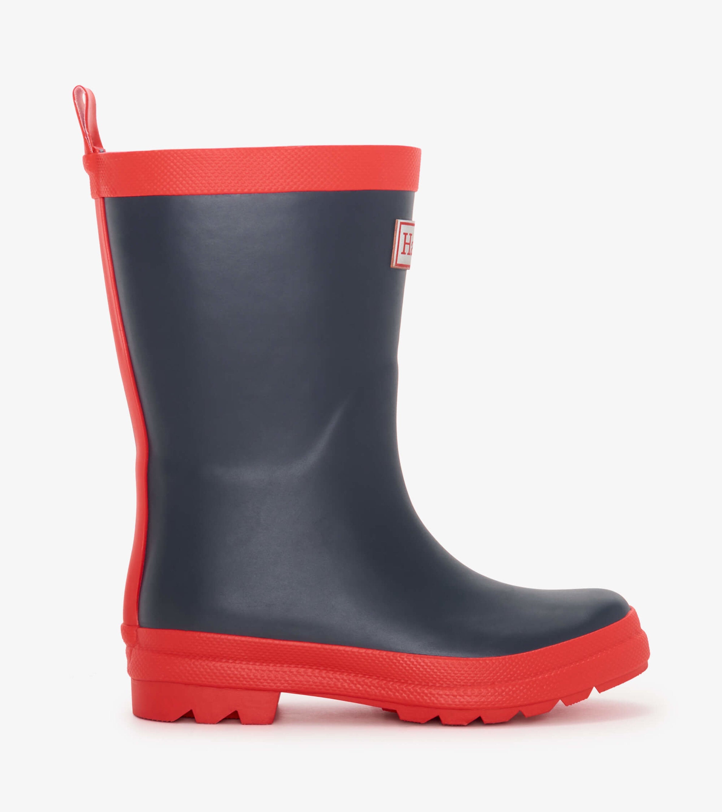 Kids Navy & Red Matte Rain Boots | Hatley For Boys|Girls