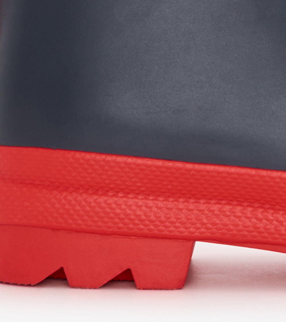 Kids Navy & Red Matte Rain Boots | Hatley For Boys|Girls