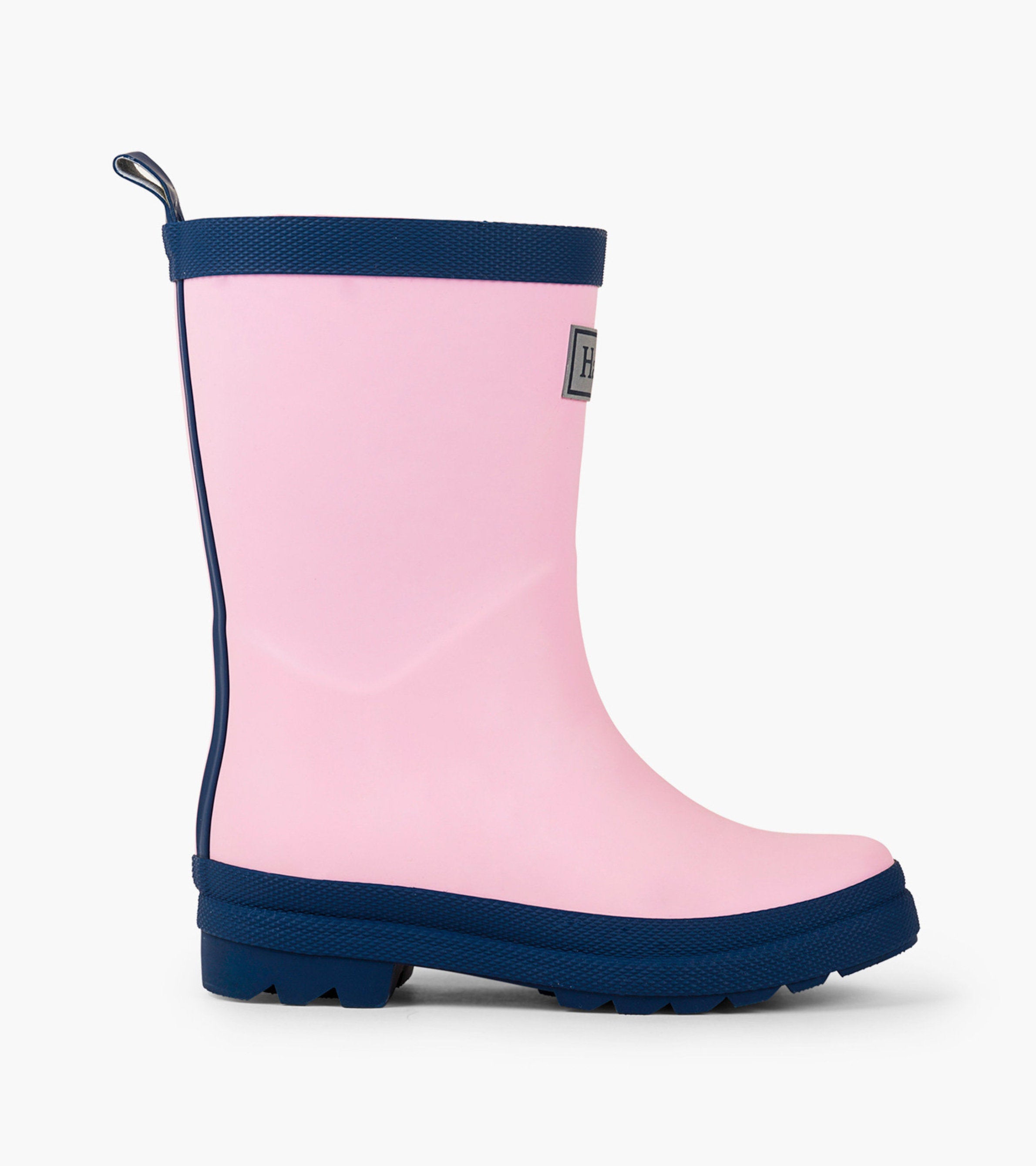 Kids Pink & Navy Matte Rain Boots | Hatley Outlet Girls