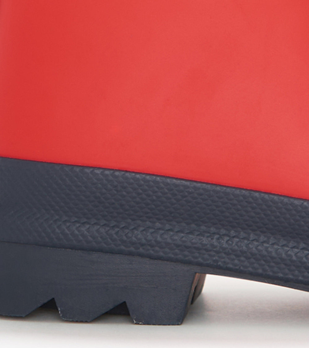 Kids Red & Navy Matte Rain Boots | Hatley Discount Girls|Boys