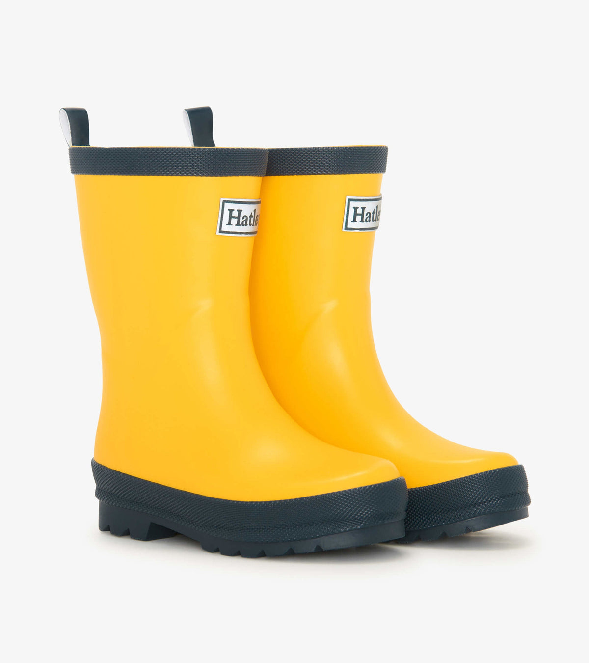 Kids Yellow & Navy Matte Rain Boots | Hatley US Girls|Boys