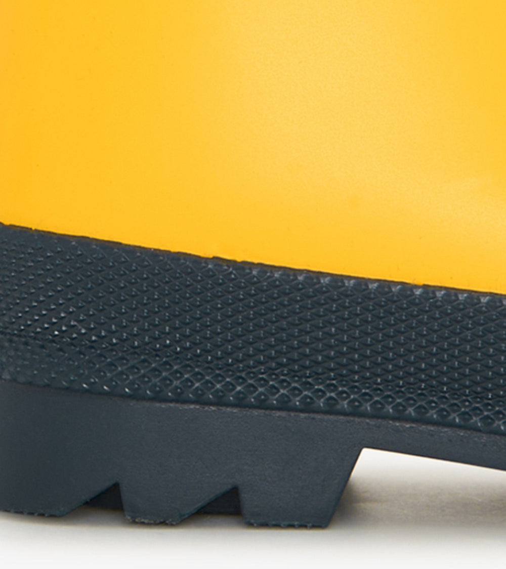 Kids Yellow & Navy Matte Rain Boots | Hatley US Girls|Boys