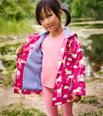 Rainbow Unicorns Raincoat | Hatley For Girls