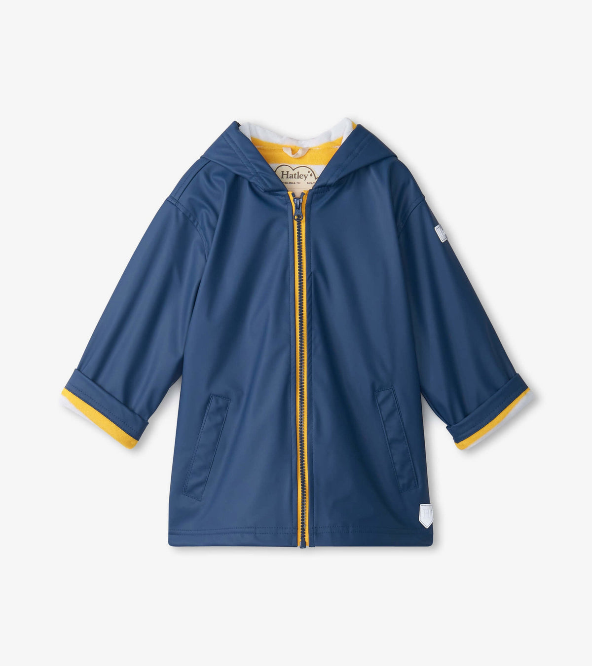 Kids Navy Zip-Up Rain Jacket | Hatley Discount Girls|Boys