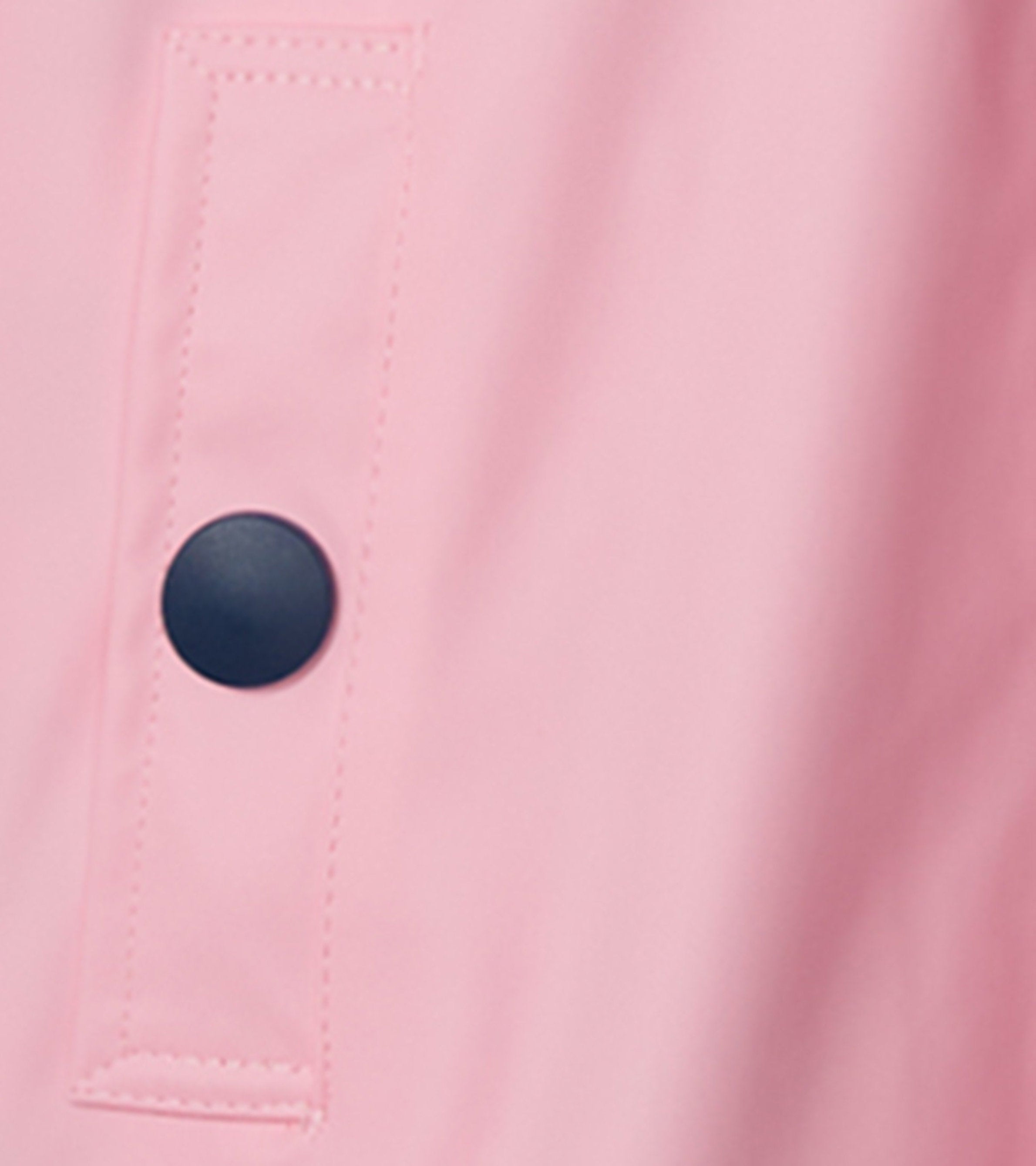 Girls Pink & Navy Button-Up Rain Jacket | Hatley US Girls