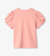 Girls Apricot Blush Twisted Sleeve T-Shirt | Hatley US Girls