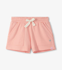 Girls Apricot Blush Easy Basic Shorts | Hatley Sale Girls
