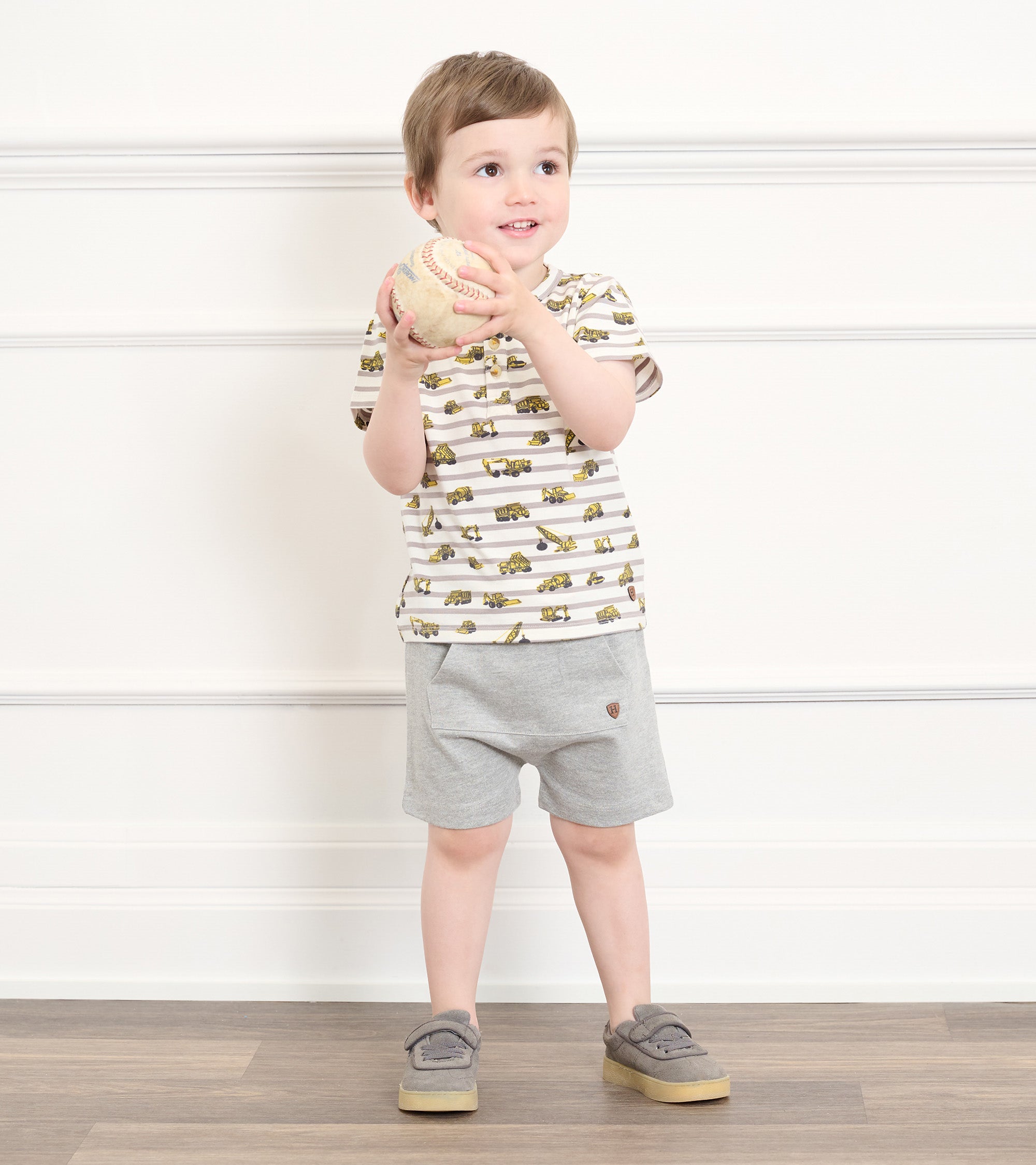 Baby & Toddler Boys Athletic Grey Kangaroo Shorts | Hatley US Baby & Toddler
