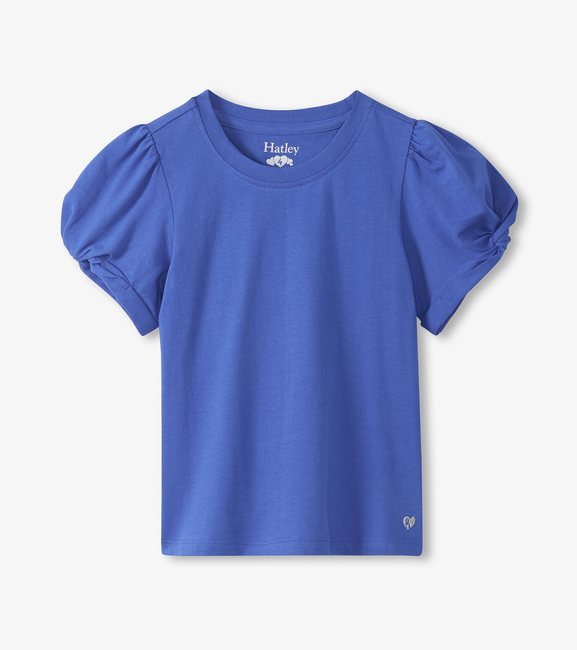 Girls Amparo Blue Twisted Sleeve T-Shirt | Hatley Discount Girls