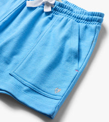 Girls Baby Blue Easy Basic Shorts | Hatley Onsale Girls