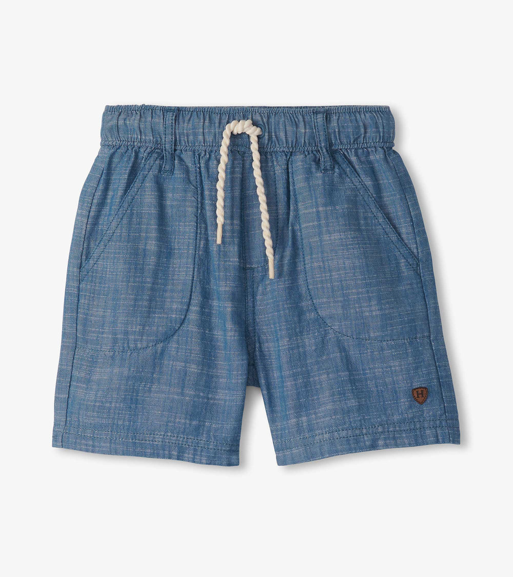 Baby & Toddler Boys Indigo Pull On Shorts | Hatley Sale Baby & Toddler