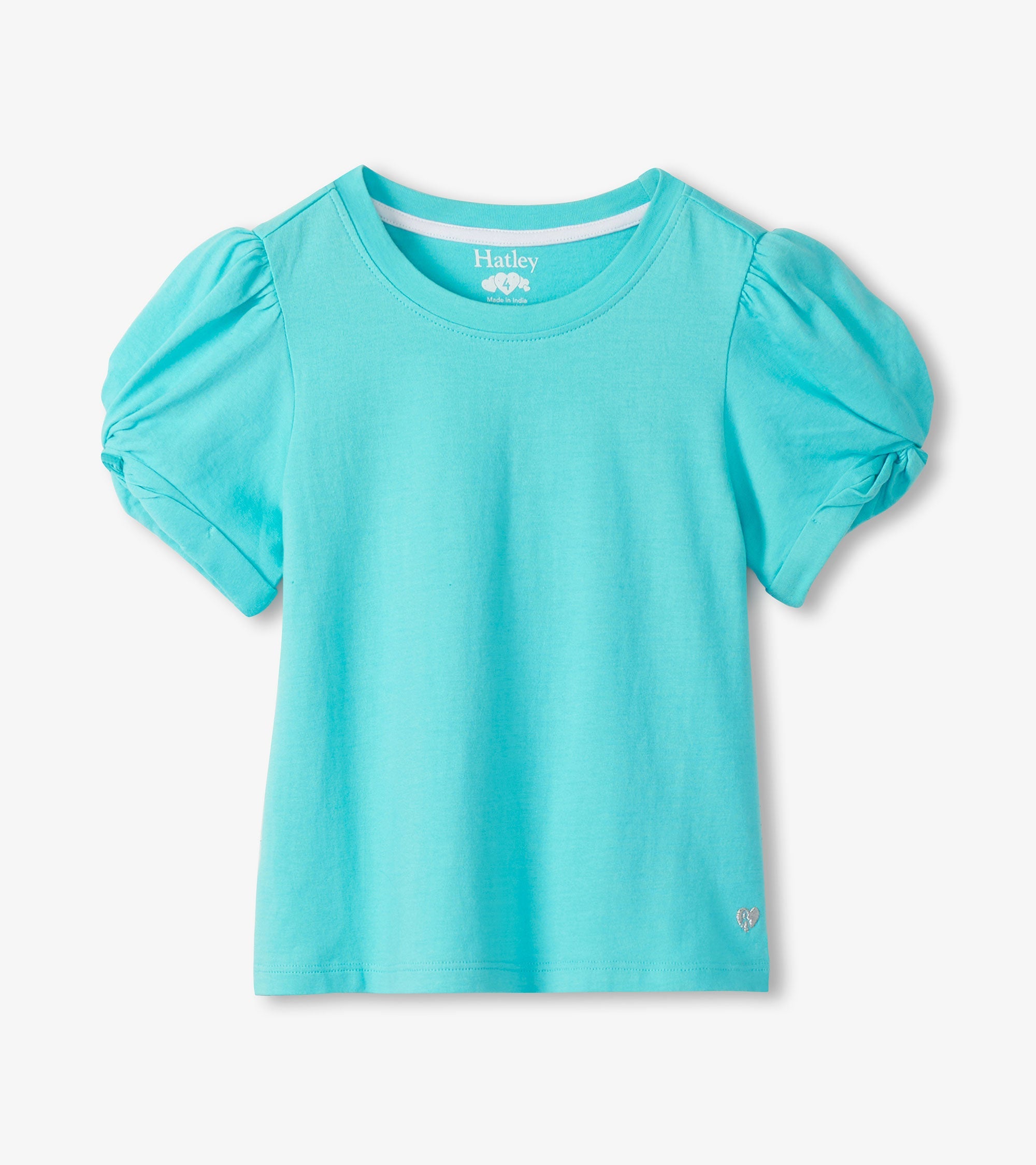Girls Blue Radiance Twisted Sleeve T-Shirt | Hatley For Girls