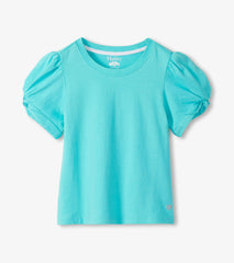 Girls Blue Radiance Twisted Sleeve T-Shirt | Hatley For Girls