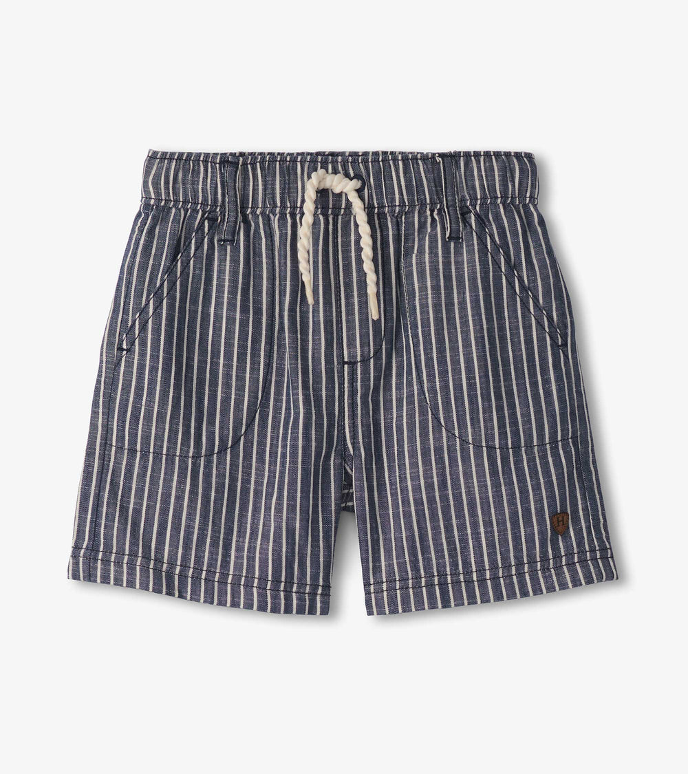 Boys Striped Blue Woven Shorts | Hatley For Boys