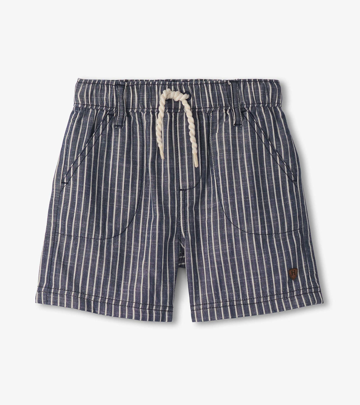 Boys Striped Blue Woven Shorts | Hatley For Boys