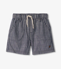 Boys Striped Blue Woven Shorts | Hatley For Boys