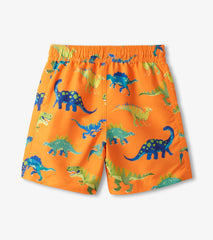 Boys Colorblock Dino Swim Shorts | Hatley Boys