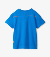Boys French Blue Drop Shoulder T-Shirt | Hatley Outlet Boys