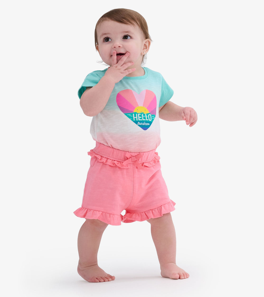 Baby & Toddler Girls Pink Ruffle Shorts | Hatley