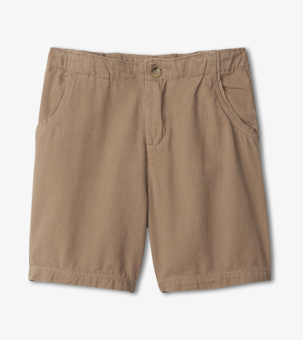 Boys Khaki Twill Shorts | Hatley Sale Boys