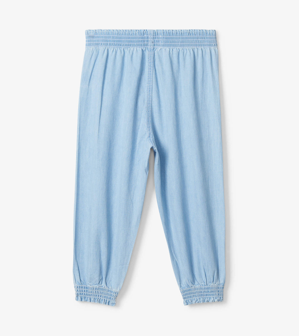 Baby & Toddler Girls Denim Baggy Pants | Hatley Sale Baby & Toddler