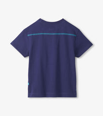Boys Patriot Blue Drop Shoulder T-Shirt | Hatley US Boys