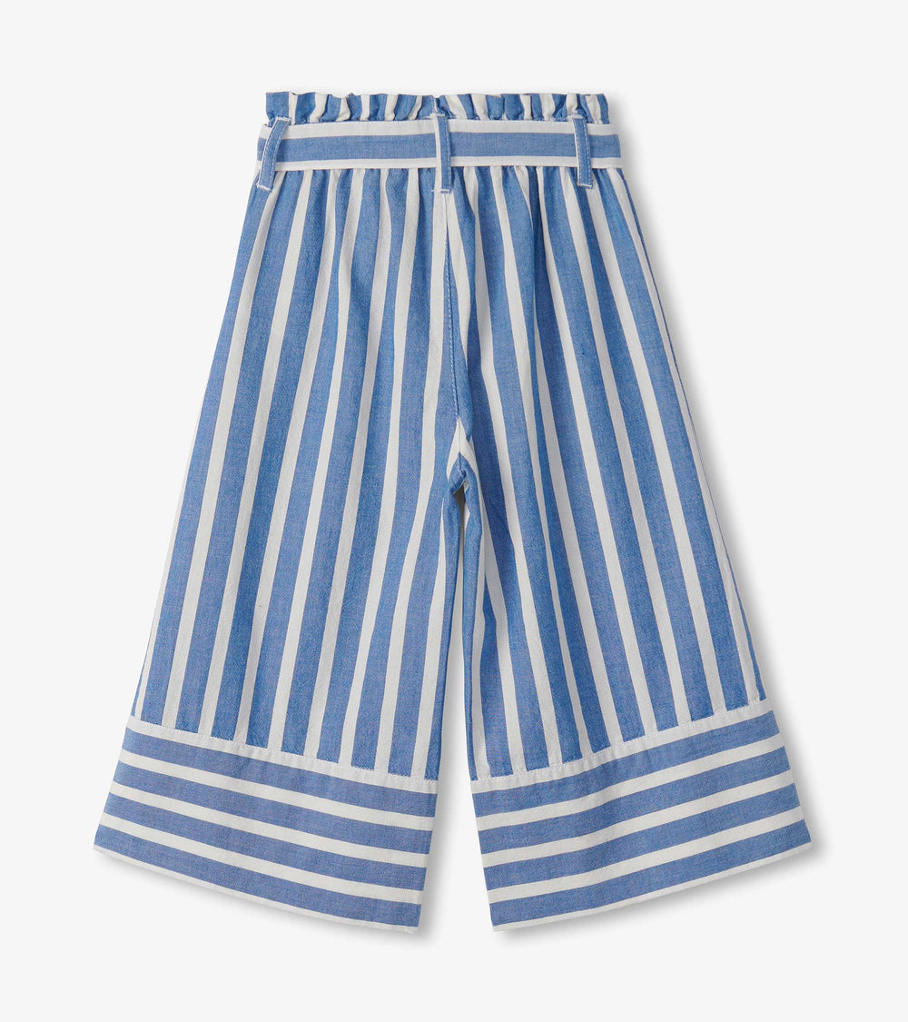 Girls Powder Stripes Cropped Paperbag Pants | Hatley US Girls
