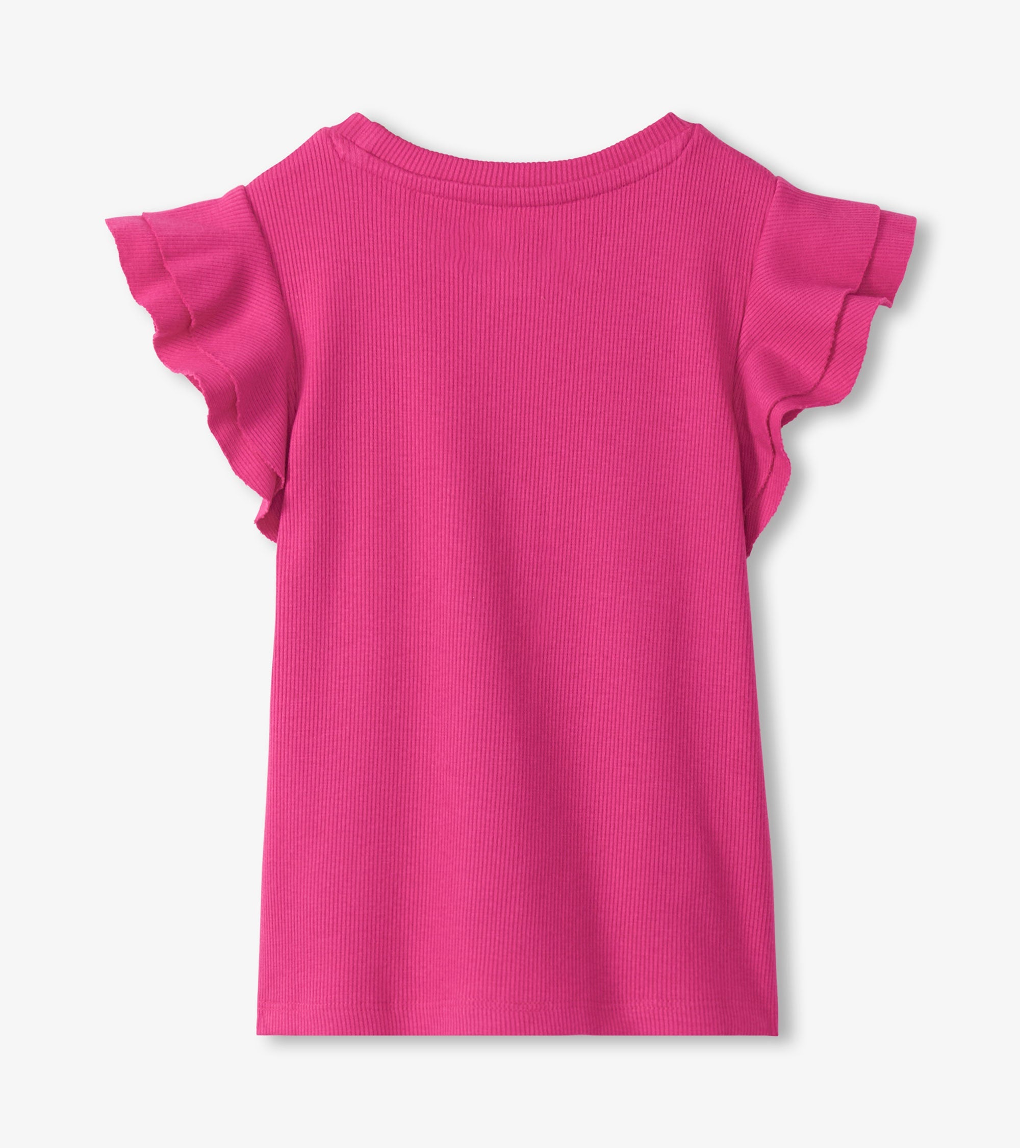 Girls Raspberry Rose Ruffle Sleeve Tank | Hatley Discount Girls