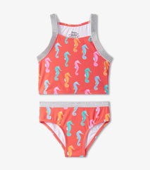 Girls Painted Sea Horse Tankini Set | Hatley Girls