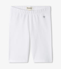 Girls White Bike Shorts | Hatley Outlet Girls