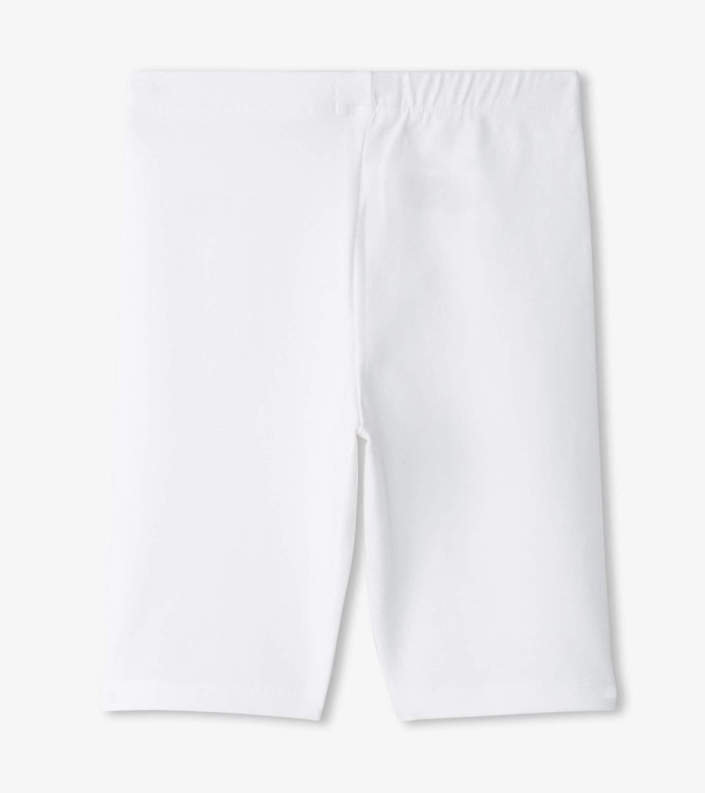 Girls White Bike Shorts | Hatley Outlet Girls