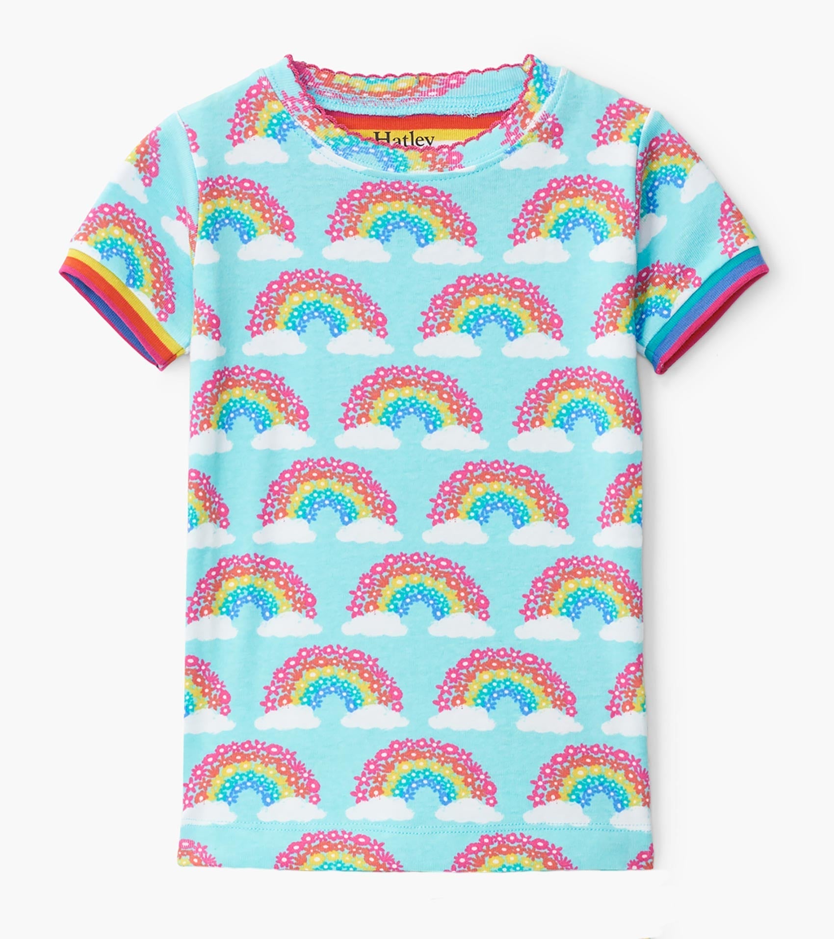 Magical Rainbows Organic Cotton Short Pajama Set | Hatley For Girls