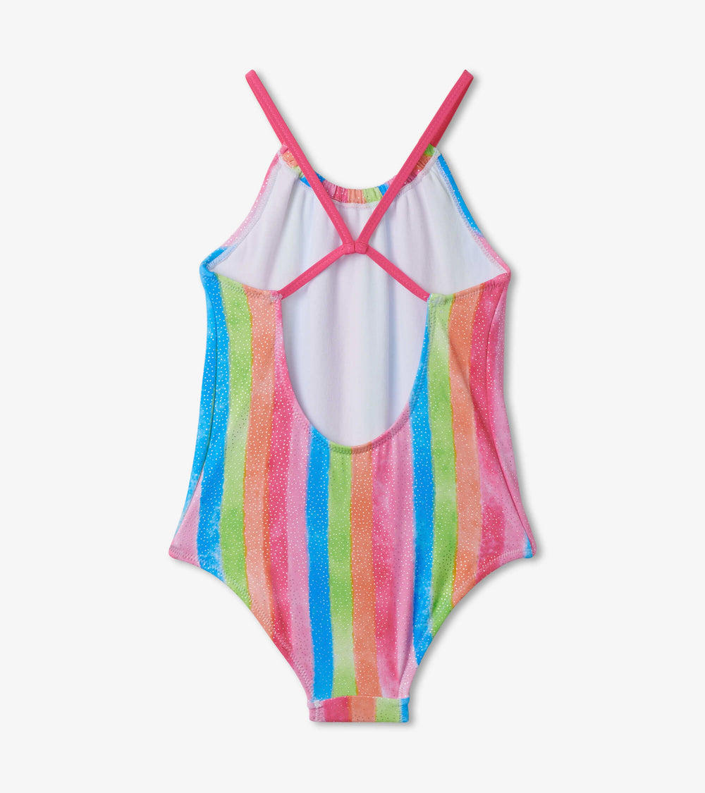 Rainbow Stripes Swimsuit | Hatley Sale Girls